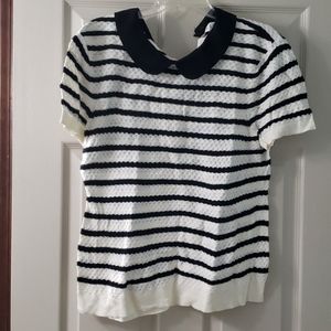 Elle sweater with removable collar